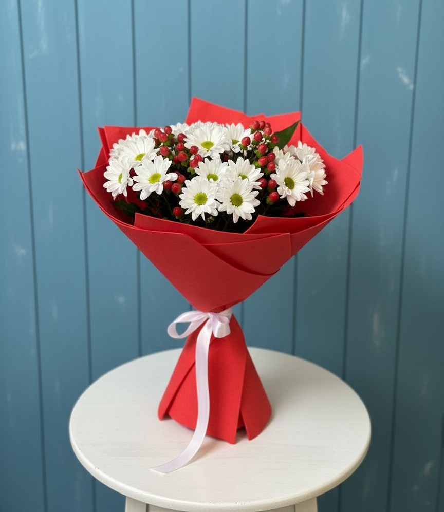 Букет цветов из: Хризантемы в Тельмане