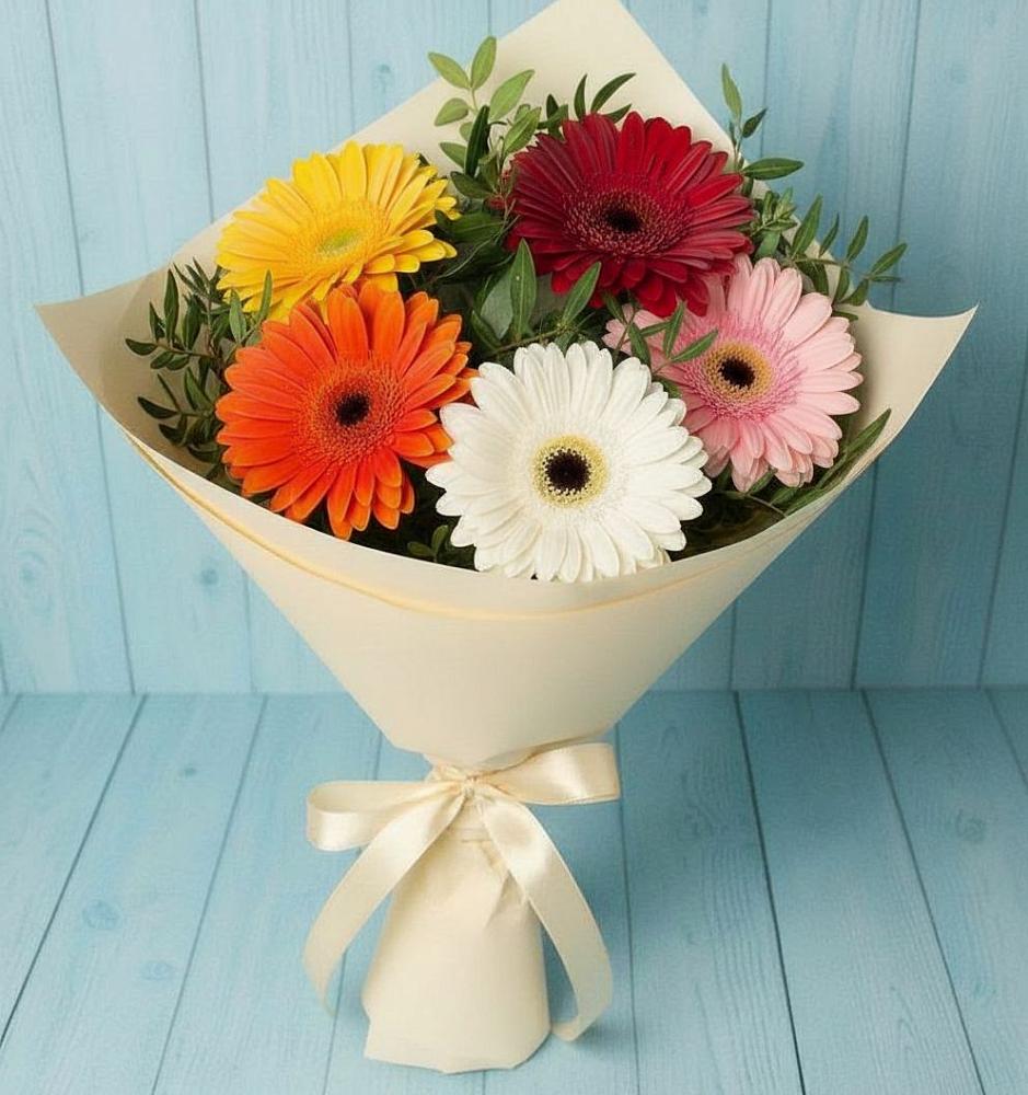 Букет цветов из: Герберы в Тельмане