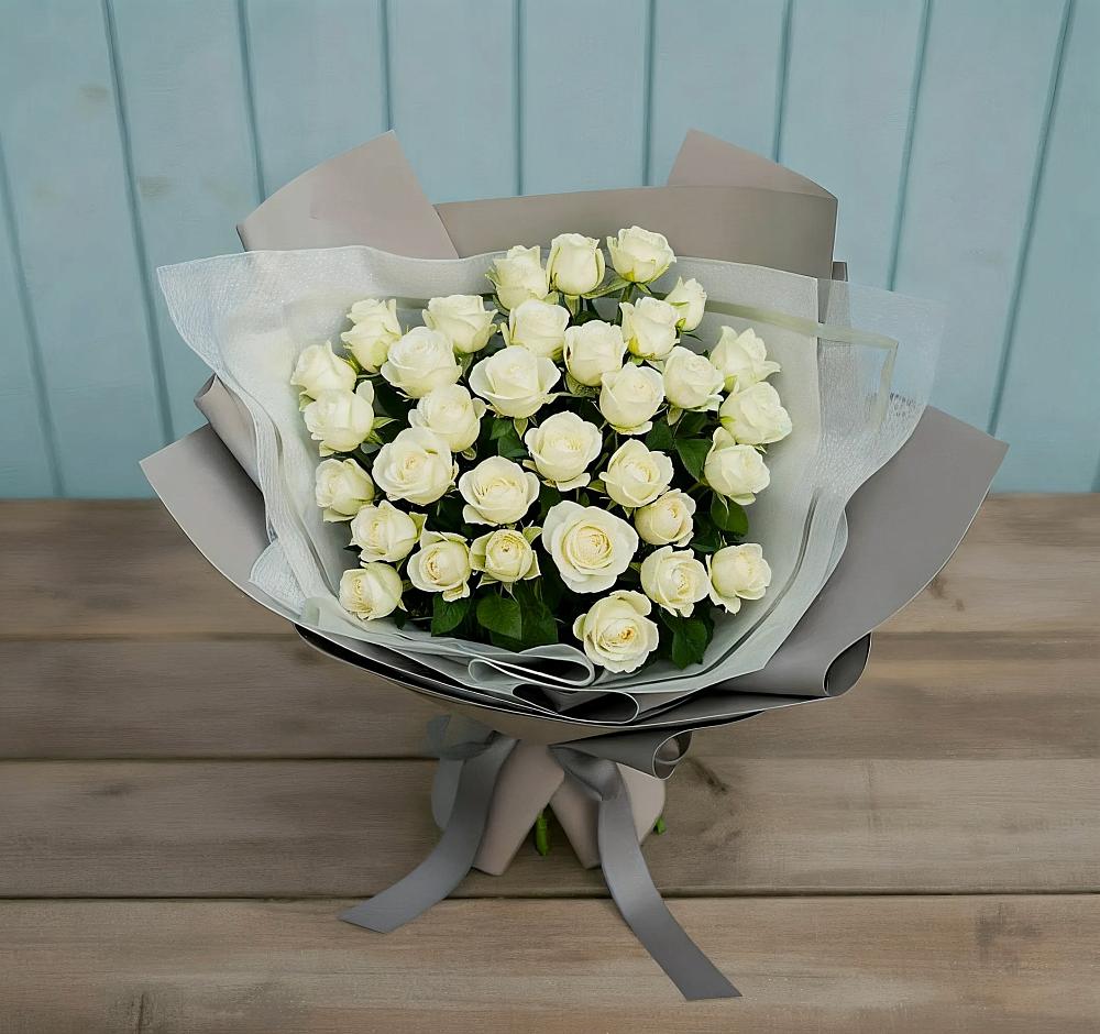 Букет Белоснежная нежность в Тельмане