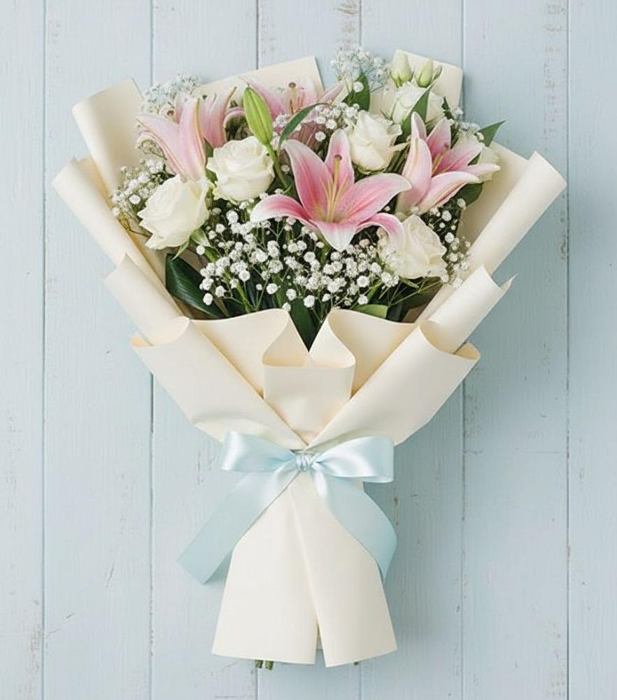 Букет цветов из: Лилии в Тельмане