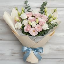 Букет цветов из:  Лизиантусы #REPLACE_PRED# Тельмане