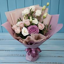 Букет цветов из:  Розы и Лизиантусы в Тельмане