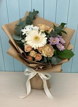 Букет цветов из:  Герберы и Хризантемы в Тельмане