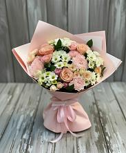 Букет цветов из:  Гвоздики, Розы и Хризантемы #REPLACE_PRED# Тельмане