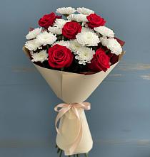Букет цветов из:  Розы и Хризантемы в Тельмане
