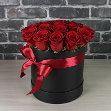 Цветочная композиция из Розы в шляпной коробке #REPLACE_PRED# Тельмане