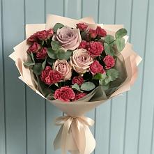 Букет цветов из:  Гвоздики и Розы #REPLACE_PRED# Тельмане