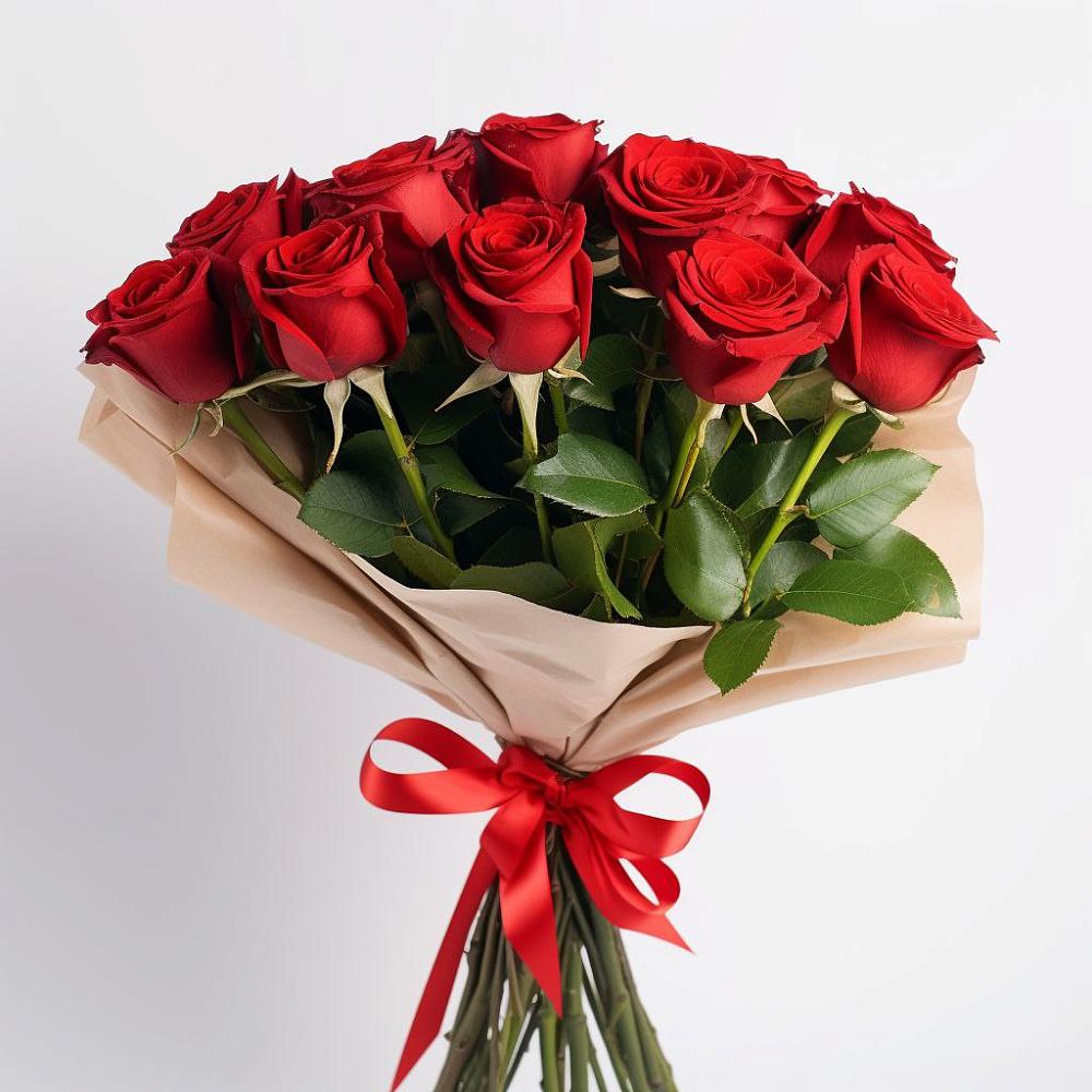 Букет 11 Красных роз Эдлесс Лав в Тельмане