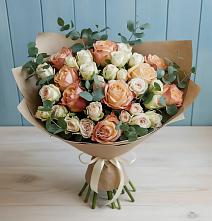 Букет цветов из:  Альстромерии и Розы #REPLACE_PRED# Тельмане